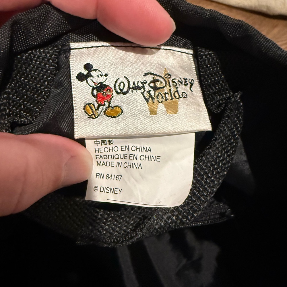 Disney Black Drawstring Backpack With Mickey Mous… - image 6